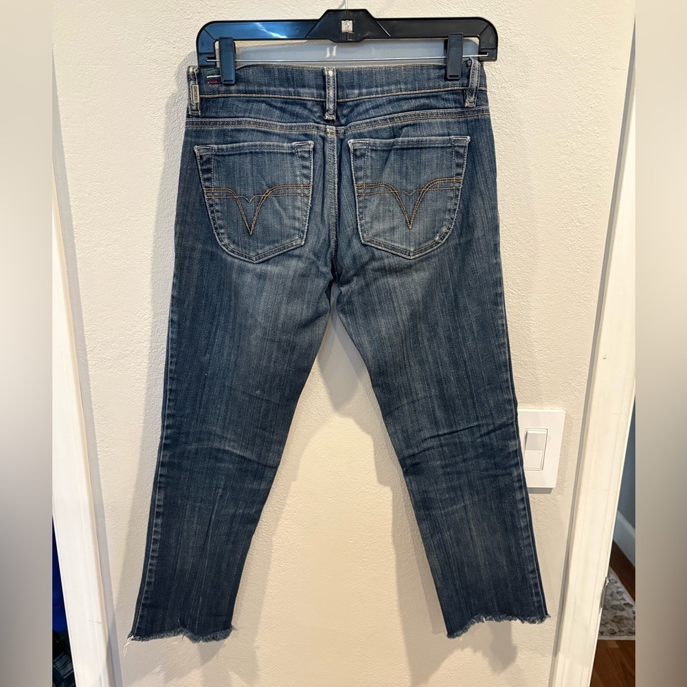 Diesel Liv Women's Slim Straight Ankle Jeans 26x24 Dark Blue Stretch Italy Y2K - Picture 3 of 16
